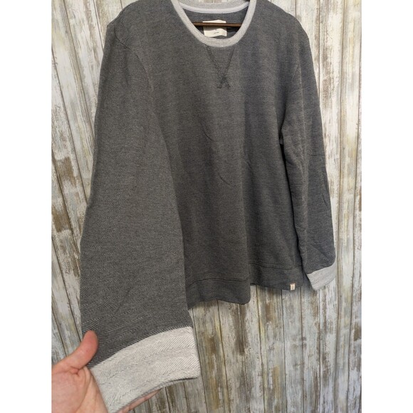 The Normal Brand Sweatshirt Mens Large Crew Neck Pullover 100% Cotton Gray - Picture 2 of 8